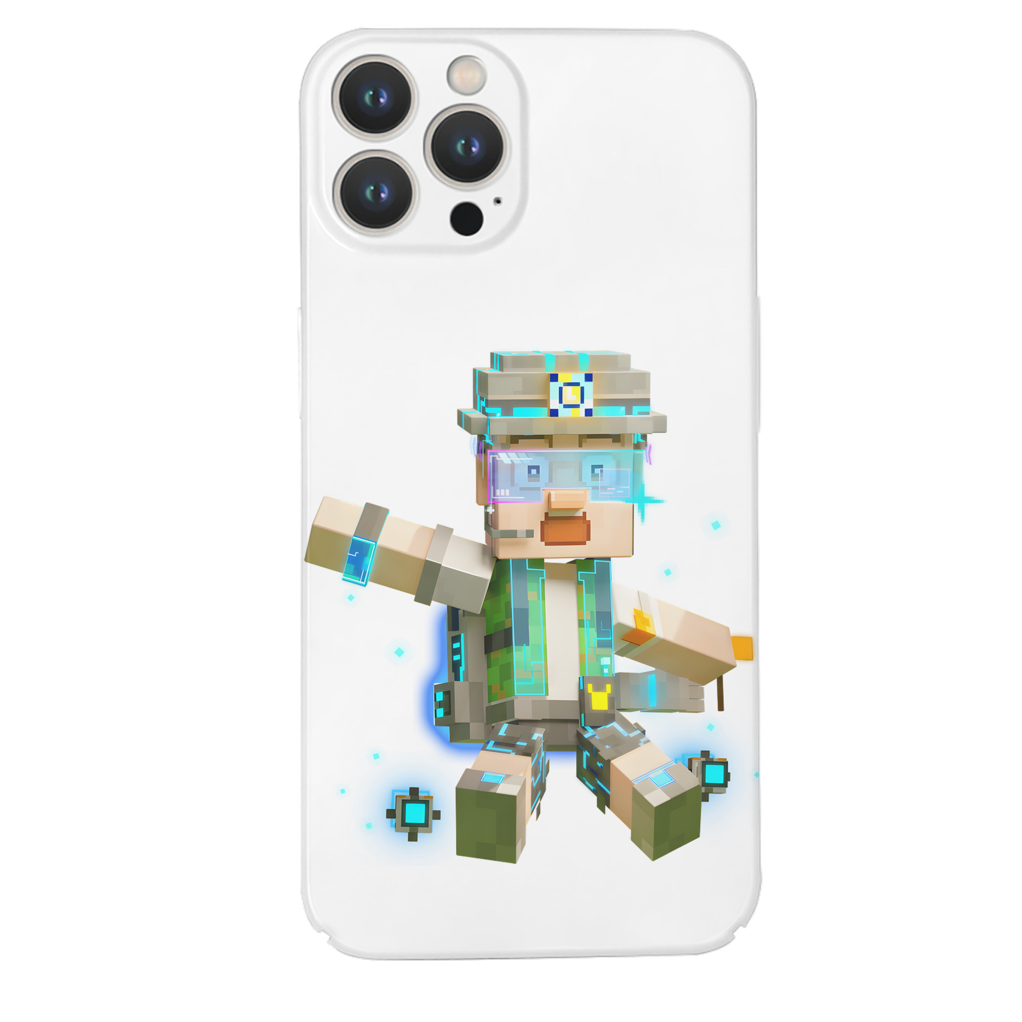 （画像用） マインクラフト ブロックの世界 Minecraft MC Block world 【iPhone 14シリーズ対応】ハードケース